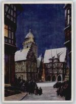 36304 W6320 Alsfeld - Weihnachtsabend, Kirche, nach einem Gemälde von K. Weitzel