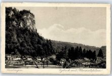 73312 W7340 Geislingen an der Steige - Ortsansicht, Eybach mit Himmelsfelsen