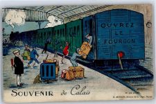 62100 Calais - Leporello Eisenbahn Bahnhof