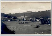 83346 W8221 Bergen , Chiemgau - Kirche, Ortsansicht