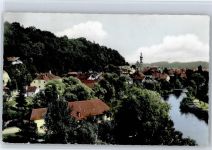 83308 W8223 Trostberg - Kirche, Ortsansicht