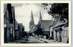 27333 W2811 Bücken b Hoya, Weser - Straßenansicht, Kirche