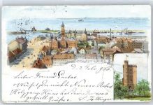 Helsingborg Hälsingborg Lithographie 1900, Kärnan