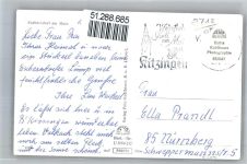 97332 W8712 Escherndorf - Weinflasche, Weintraben, Kirche