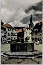 97653 W8743 Bischofsheim a d Rhön - Marktplatz Brunnen