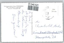 32699 W4923 Linderhofe - Burg Sternberg , Marke entfernt