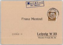 Schwiebus Swiebodzin - Landpoststempel Wutschdorf