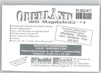 Originalunterschrift Oberländer mit Magdalena Schlagersänger