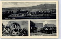 37696 W3477 Vörden , Kr Höxter 1054 - Kirche Marktplatz Springbrunnen
