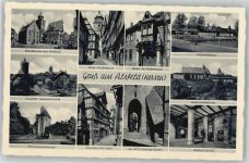 36304 W6320 Alsfeld - Rathaus Schwimmbad Dreifaltigkeitskirche Obere Fuldergasse
