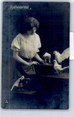 Taube Aschenputtel 1909 Foto AK