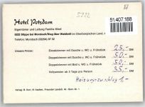 51597 W5222 Morsbach , Sieg Nota Hotel Potsdam Innen Stippe