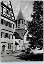 73760 W7302 Nellingen auf den Fildern - Ev. Kirche Pfarrhaus