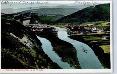 37619 W3452 Bodenwerder Lithographie Weser