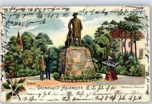 10115 W1000 Halensee 1904 Künstlerkarte Bismarck-Denkmal