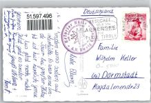 6212 Maurach - Erfurterhütte Gasthaus Achensee Karwendel Hüttenstempel