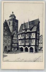 36304 W6320 Alsfeld Künstlerkarte Marktplatz sign. Karl Winkel