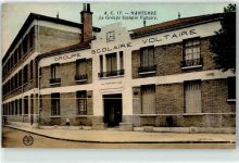 92000 Nanterre Lithographie Le Groupe Scolaire Voltaire