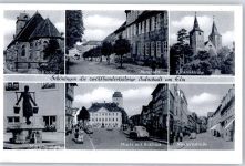 38364 W3338 Schöningen - Kirche Burgplatz Rathaus