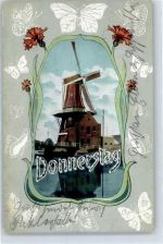 Donnerstag Windmühle Schmetterling Tag 1904