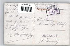 51600 Sommepy-Tahure 1915 Lithographie Trümmer in der Rue du Mont Tiercon