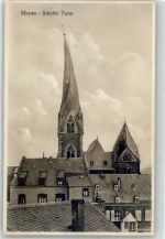 56727 W5440 Mayen Foto AK Schiefer Turm