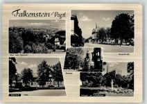 08223 O9704 Falkenstein , Vogtl - Lochstein Bahnhof Hauptstraße Schlossfelsen Rathaus