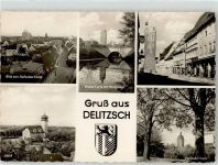 04509 O7270 Delitzsch - Schloss Breiter Hallescher Turm Wallgraben Breite Straße