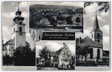 77948 W7632 Friesenheim , Baden - Kath. Kirche Evgl. Kirche