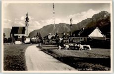 83454 W8233 Anger b Bad Reichenhall - Dorfstrasse Kirche