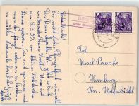 39599 O3501 Börgitz - Landpoststempel Blumenstrauß