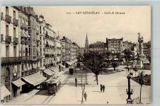 San Sebastian Donostia - Calle de Hernani Straßenbahn