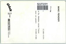 Mike Fender Autogramm origin. Unterschrift Schlagersänger KEINE AK