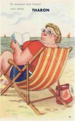 44730 Saint-Michel-Chef-Chef - Tharon (Frankreich) Leporello, am Strand I-II (Klebereste RS)