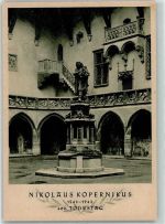 Krakau Kraków Nikolaus Kopernikus Brunnen AK Astronomie