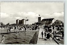 27472 W2190 Duhnen - Strand mit Strand Hotel Jugendherberge