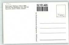 37269 W3440 Eschwege Künstlerkarte Rathaus erbaut 1660