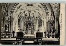 83607 W8150 Holzkirchen , Oberbay 1919 - Inneres Kirche Großhartpening