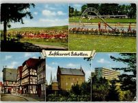 63679 W6479 Schotten , Hess - Fachwerkbauten Rathaus Schloss Sanatorium Schwimmbad