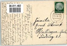 47441 W4130 Moers 1939 Foto AK Schloss - Park Findling Stein