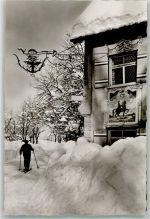 88316 W7972 Großholzleute Winter Gasthaus Pension Adler