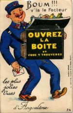 16000 Angouleme - Angoulême (Frankreich) Leporello, Mann mit Bauchladen I-II