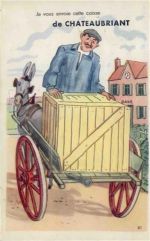 44110 Chateaubriant - Châteaubriant (Frankreich) Leporello, Eselwagen I-II