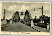 15517 O1240 Fürstenwalde , Spree 1940 Gebrauchsspuren Kaiser-Wilhelm-Brücke Verlag Trinks & Co. Nr. 51 Feldpost WK II Flugzeugführerschule