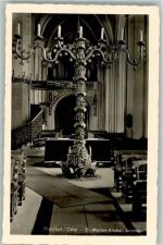 15230 O1200 Frankfurt , Oder 1942 Foto AK Kirche St. Marien innen