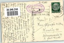 01855 O8361 Hinterhermsdorf 1938 Foto AK Panorama des Ortes mit der Engelkirche Fotograf Wagner Hüttenstempel Zum Erbgericht