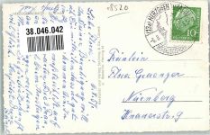 91074 W8522 Herzogenaurach 1957 Foto AK Ev. Kirche