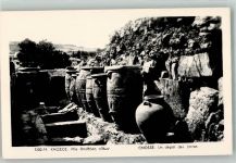 Knossos Foto AK Denkmal Antike Amphoren