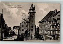 74821 W6950 Mosbach , Baden - Kirche Kriegerdenkmal Fachwerkaus