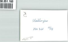 79780 W7894 Stühlingen FOTO KEINE AK Panorama des Ortes Foto Original aus Archiv eines Ansichtskartenverlages Ort handschriftlich